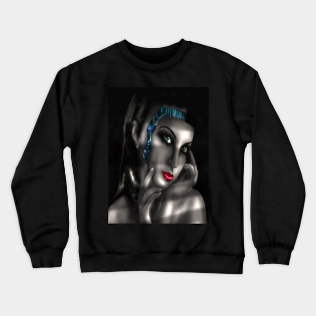 Bio Tech Noir Crewneck Sweatshirt by Harlequins Bizarre